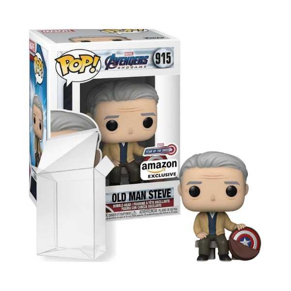 Funko Pop! Marvel: Avengers End Game - Old Man Steve #915 Year of the Shield Amazon Exclusive [Box conditie 7.5/10]