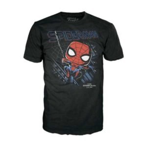 Funko Pop! Tee Marvel: Spider Man Leaping - Size M