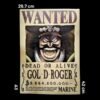 One Piece Wanted Dead or Alive Bounty Poster [42CM] - Gol. D. Roger