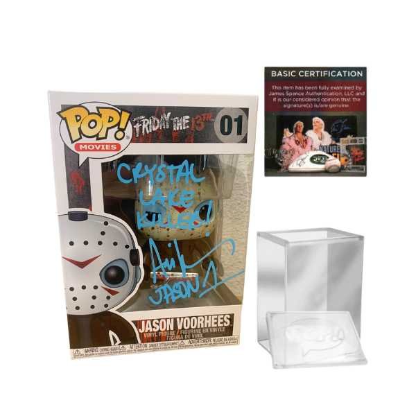 Signed by Ari Lehman - Funko Pop! Movies Friday The 13th - Jason Voorhees #01 [[Autographed WQuote]