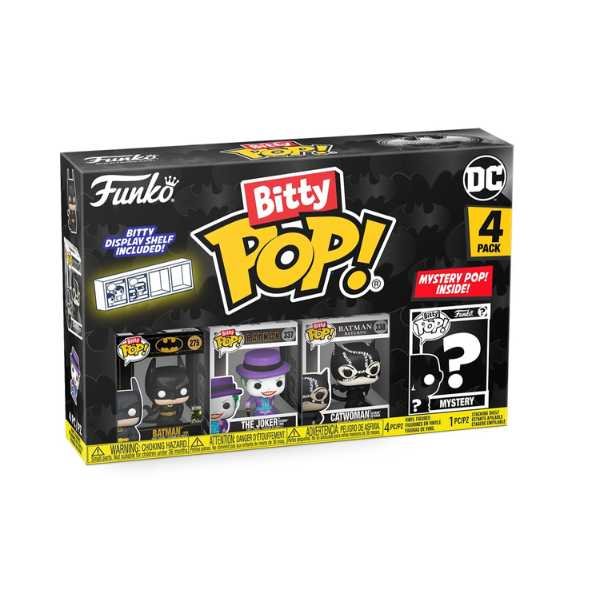 Funko Bitty Pop! DC: Batman 85Th Anniversary - 4 Pack Batman - The Joker - Catwoman