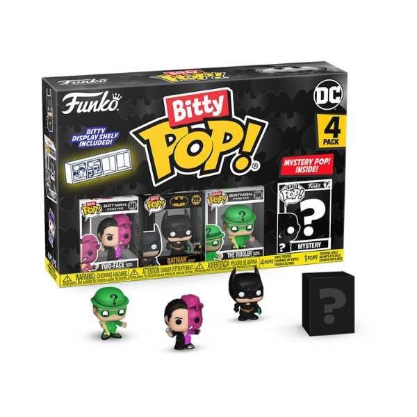 Funko Bitty Pop! DC: Batman 85Th Anniversary - 4 Pack - Two Face - Batman - The Riddler