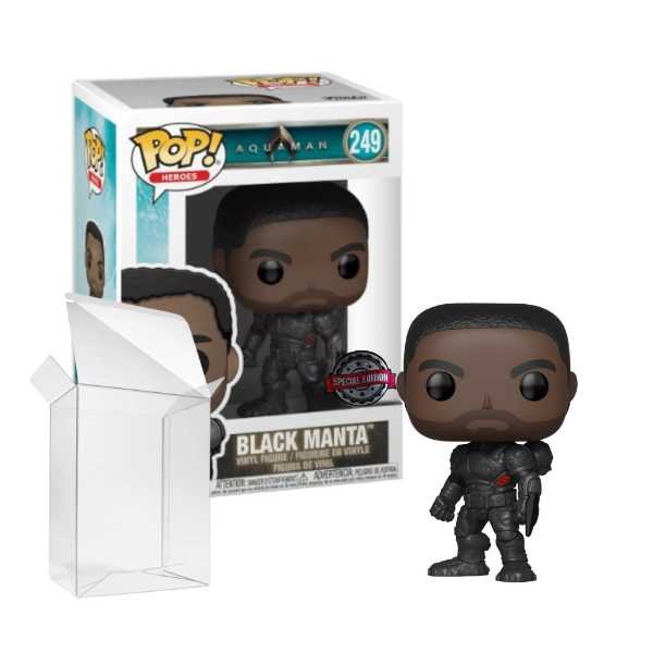 Funko Pop! Heroes: Aquaman - Black Manta (Aquaman Movie) (Unmasked) #249 Special Edition Exclusive [Box conditie 7.5/10]