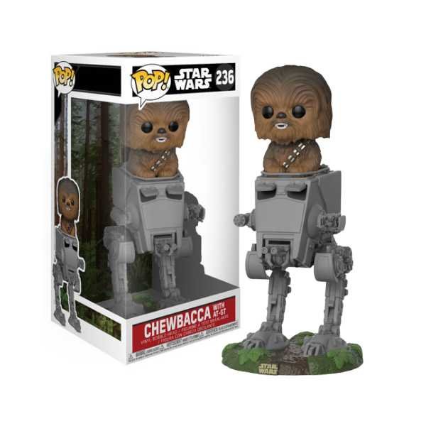 Funko Pop! Star Wars: Chewbacca with AT-ST #236 [Box conditie 7/10]