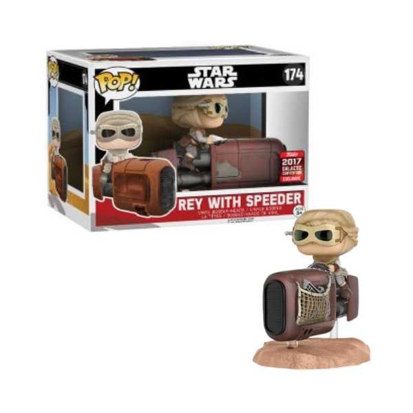 Funko Pop! Star Wars: Rey with Speeder #174 2017 Galactic Convention