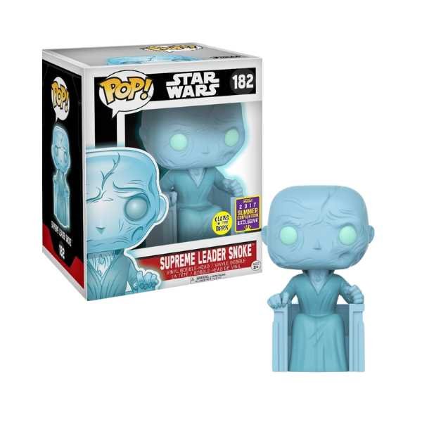 Funko Pop! Star Wars: Supreme Leader Snoke #182 Glow in the Dark Summer Convention Exclusive [Box conditie 7/10]