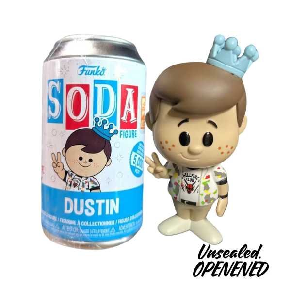 Funko Soda! Movies Stranger Things - Dustin Unsealed Openened