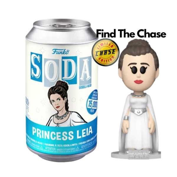 Funko Soda Pop! Star Wars: Princess Leia ( Met Kans Op Chase)