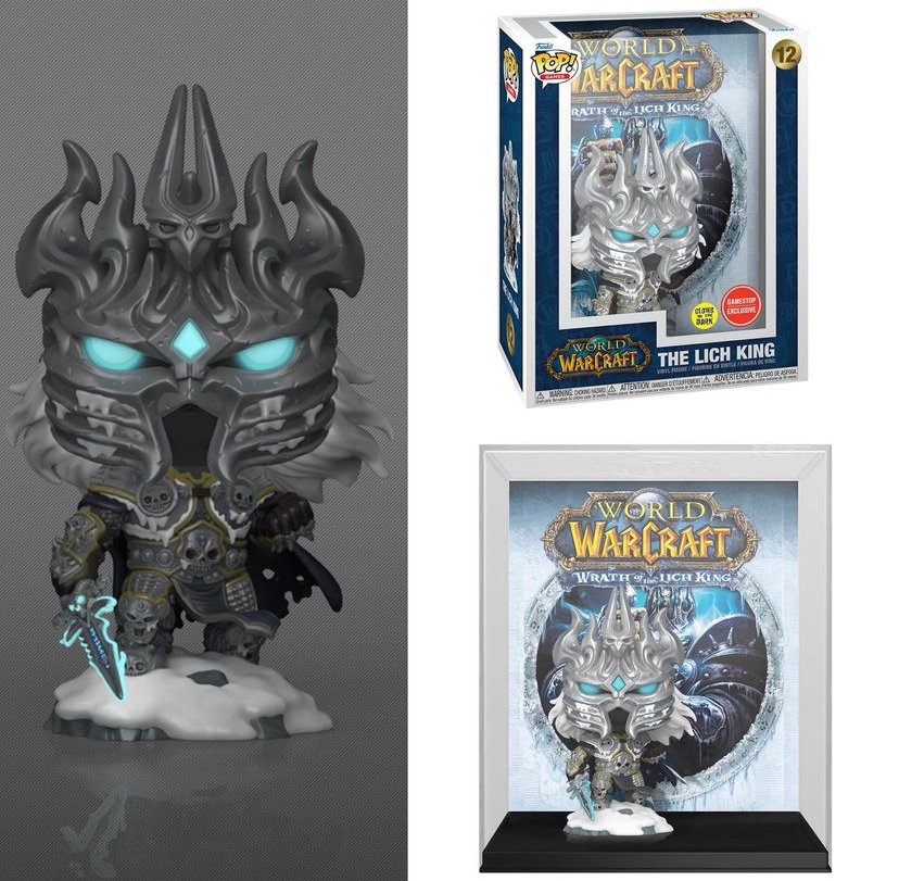 Funko Pop! World of Warcraft: The Lich King GITD Gs Exclusive VHS Album Cover