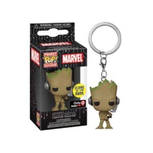 Funko Pocket Pop! Marvel: Groot (Gamer) Glow in the dark GS Exclusive (Keychain)