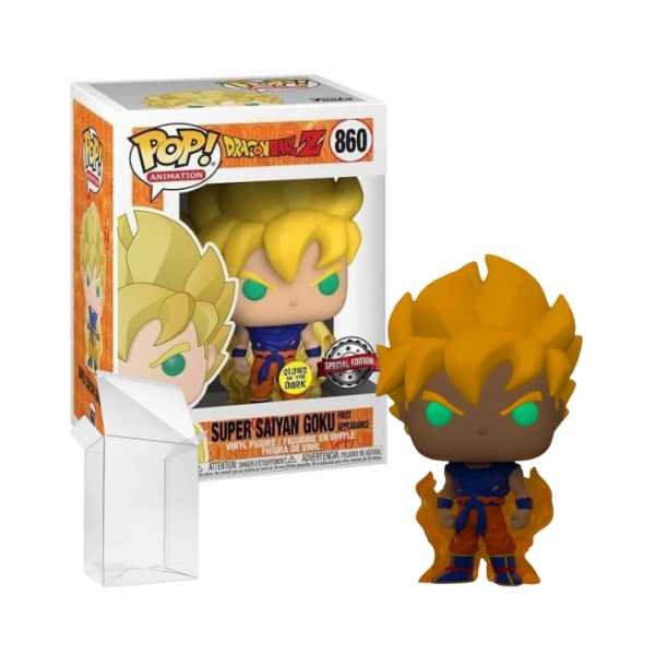 Funko Pop! Animation: Dragon Ball Z - Super Saiyan Goku (First Appearance) #860 Glow in the Dark Special Edition Exclusive