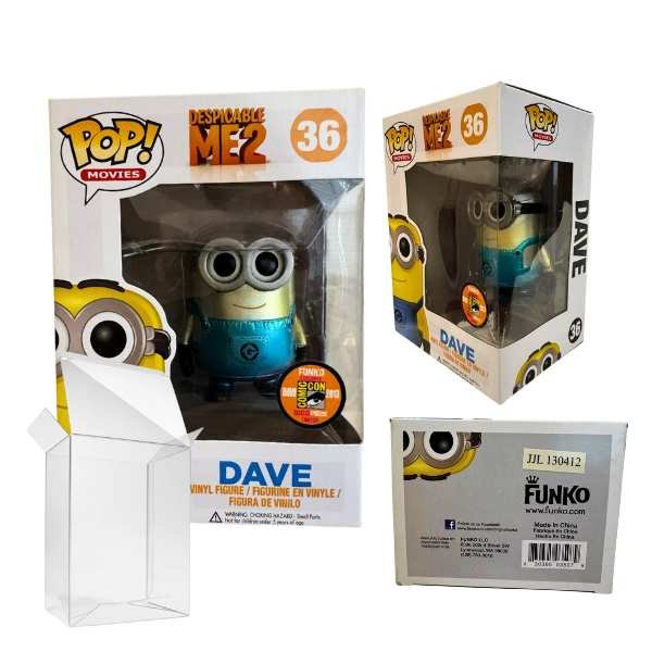 Funko Pop! Animation: Minions - Dave Metallic SDCC 2013 Comic Con Exclusive #