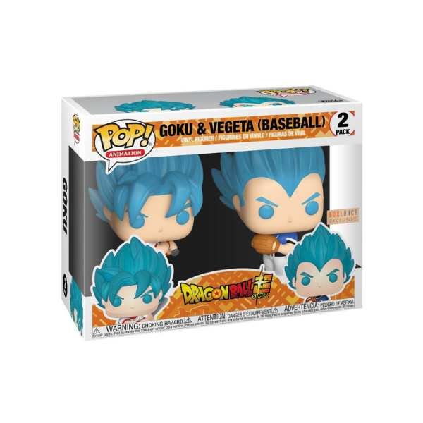 Funko Pop! Animation: Dragon Ball Z - Goku & Vegeta Baseball 2-pack Box lunch Exclusive [7.5/10]