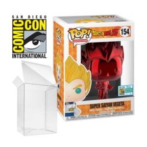 Funko Pop! Animation: Dragon Ball Z - Vegeta #154 (Red Chrome) SDCC Official Comic Con Sticker [7.5/10]