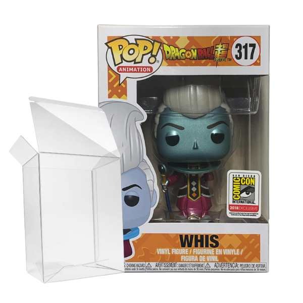 Funko Pop! Animation_ Dragon Ball Z - Whis #317 Metallic SDCC Comic Con Exclusive [7.5_10]