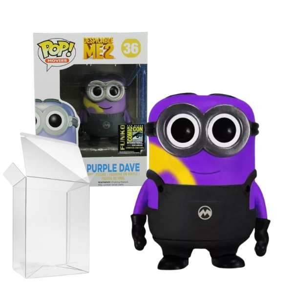 Funko Pop! Animation: Minions Despicable Me 2- Purple Dave #36 SDCC Comic Con Exclusive 2014