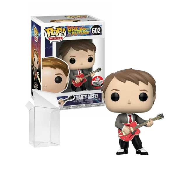 Funko Pop! Movies: Back to the Future - Marty McFly (w/ Guitar) [Fan Expo Canada Shared Exclusive] #602 [7.5/10]