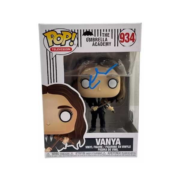 Elliot Ellen Page Signed Vanya Funko 934 Umbrella Academy Autograph Beckett CERT (1)