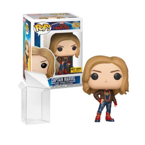 Funko PoP! Marvel Captain Marvel (Brown Jacket) #435 Hot Topic Exclusive