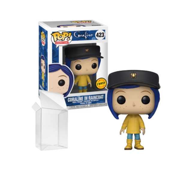 Funko Pop! Animation: Coraline - Coraline in Raincoat (Hat) #423 CHASE