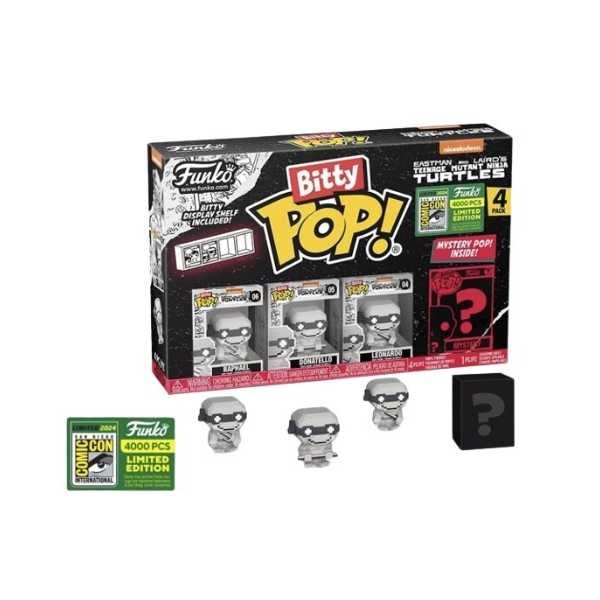 Funko Pop! Bitty Pop! :Ninja Turtles - Raphael, Donatello, Leonardo - Comic Con Exclusive