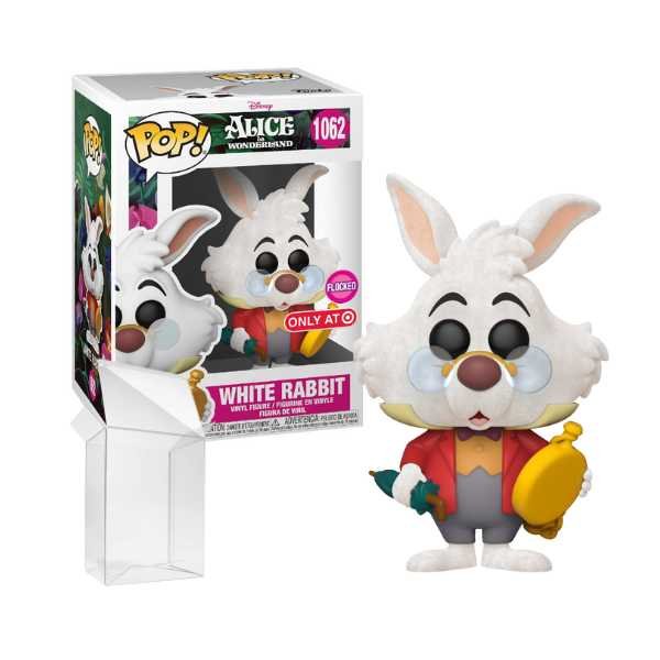 Funko Pop! Disney: Alice in Wonderland - White Rabbit (With Watch) (Flocked) #1062 Target Flocked Exclusive [7.5/10]