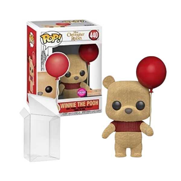 Funko Pop! Disney: Winnie the Pooh (With Red Balloon) #440 BoxLunch Flocked [7.5/10]