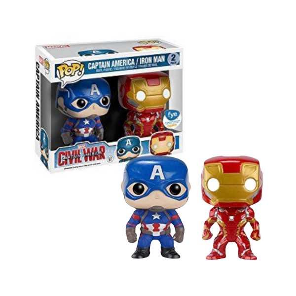 Funko Pop! Marvel: Civil War - Captain America/Iron Man 2-Pack FYE Exclusive [7.5/10]