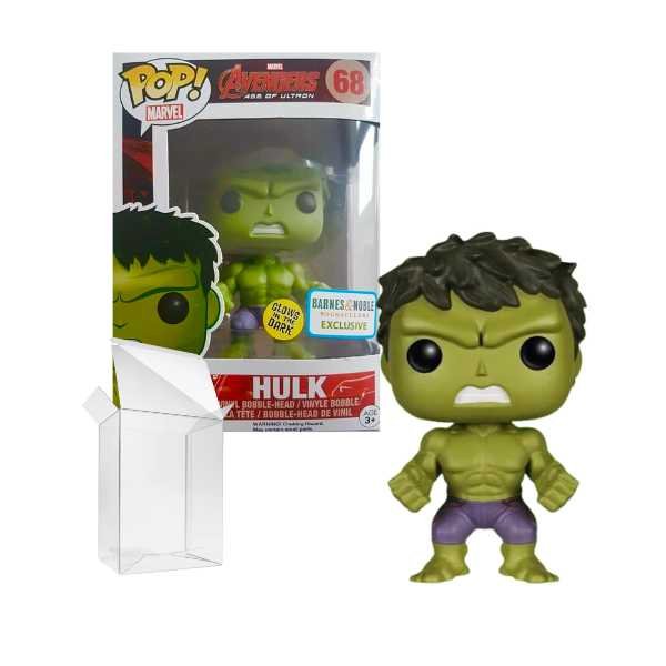 Funko Pop! Marvel Hulk #68 Glow in the Dark Barnes & Noble Exclusive [7.510]