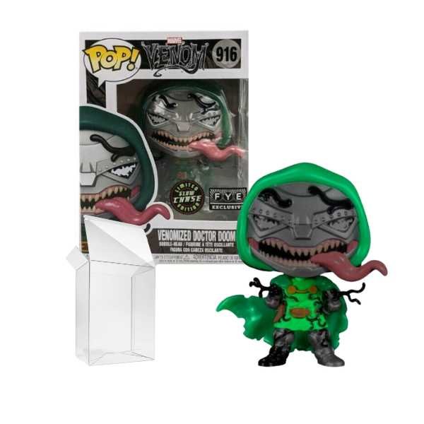 Funko Pop! Marvel: Venom - Venomized Doctor Doom (Glow In The Dark) #916 FYE GLOW CHASE Exclusive [7.5/10]