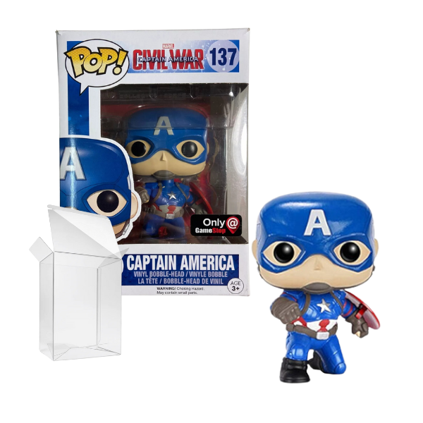 Funko Pop! Marvel: Civil War - Captain America #137 GS Exclusive [7/10]