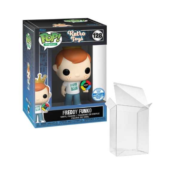 Funko Pop! Retro Toys: Freddy Funko (Hasbro Tee | Holding Simon | NFT Royalty) #128 Exclusive NFT LE2000 [7.5/10]