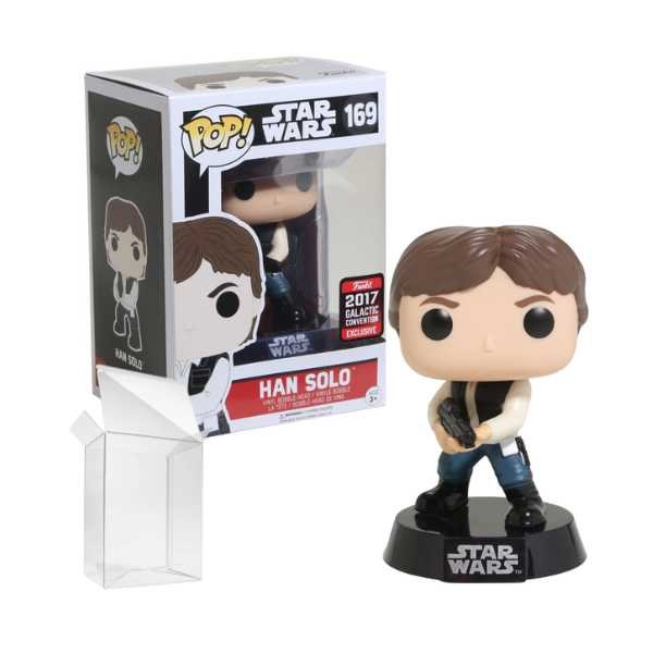 Funko Pop! Star Wars: Han Solo (Action Pose) #169 2017 Galactic Convention Exclusive [7.5/10]