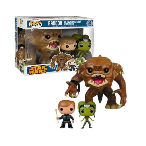 Funko Pop! Star Wars: Rancor, Luke Skywalker, & Oola (3-Pack) [7.5/10]