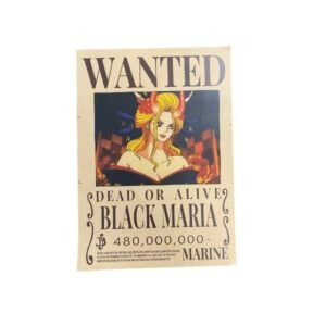 One Piece Wanted Dead or Alive Bounty Poster [21 x 29,7 cm] A4 - ''Black Maria''