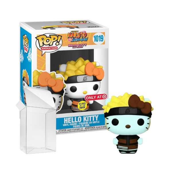 Funko Pop! Animation: Naruto - Hello Kitty #1019 Glow in the Dark Target Exclusive [Box conditie 7.5/10]