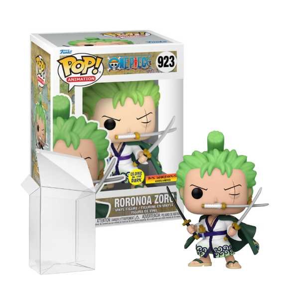 Funko Pop! Animation: One Piece - Roronoa Zoro #923 Glow in the Dark Box Warehouse Exclusive