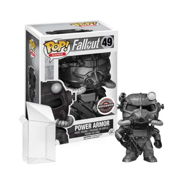 Funko Pop! Games: Fallout - Power Armor (Black and White) #49 GameStop Exclusive