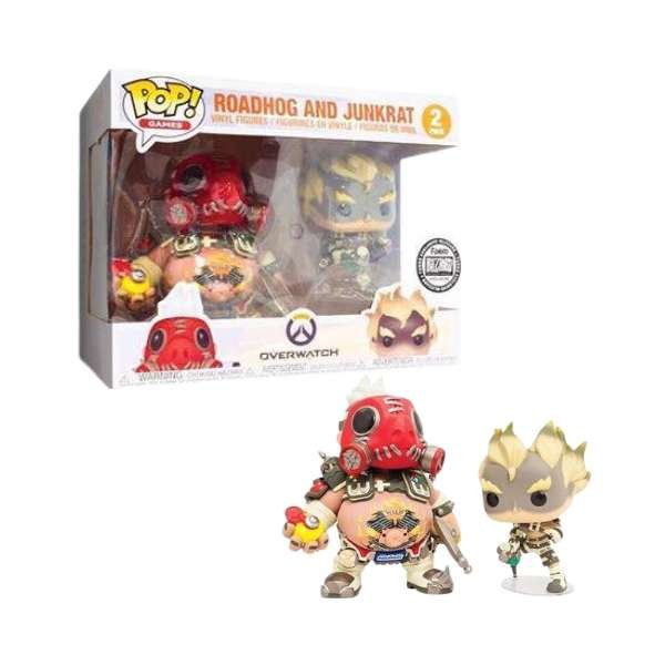 Funko Pop! Games: Overwatch: Roadhog and Junkrat (2-Pack) Blizzard Exclusive