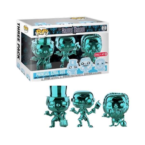 Funko Pop! Haunted Mansion: Phineas, Ezra, Gus (Chrome 3-Pack) (Target Exclusive)