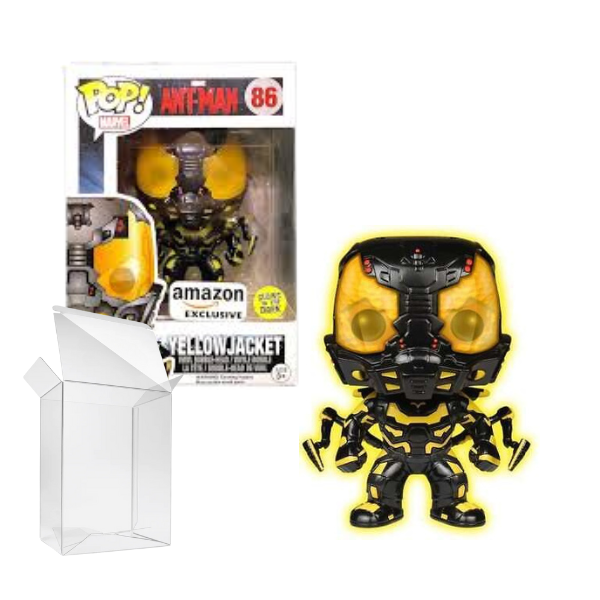 Funko Pop! Marvel: Ant-man: Yellowjacket #86 Glow in the Dark Amazon Exclusive [Boxcondition 8/10]