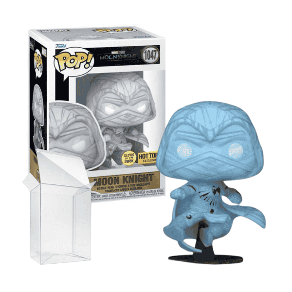 Funko Pop! Marvel: Moon Knight (2022) - Moon Knight Jumping Glow in the Dark Hot Topic Exclusive