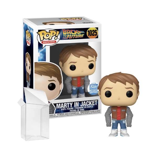 Funko Pop! Movies: Back to the Future - Marty in Jacket #1025 Funko Shop Exclusive