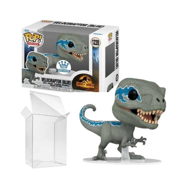 Funko Pop! Movies: Jurassic World - Velociraptor (Blue) #1220 Exclusive