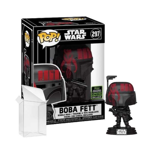 Funko Pop! Star Wars: Boba Fett #297 (Futura Black) Spring Convention Shared Exclusive