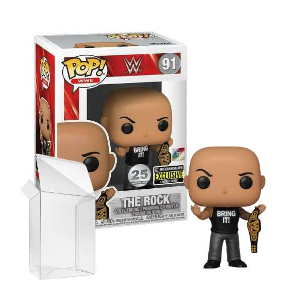 Funko Pop! WWE - The Rock #91 25 Anniversary Entertainment Earth Exclusive [Box conditie 7/10]