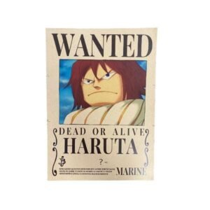 One Piece Wanted Dead or Alive Bounty Poster [21 x 29,7 cm] A4 - ''Haruta''