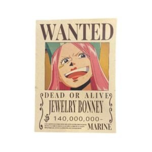 One Piece Wanted Dead or Alive Bounty Poster [21 x 29,7 cm] A4 - ''Jewelry Bonney''