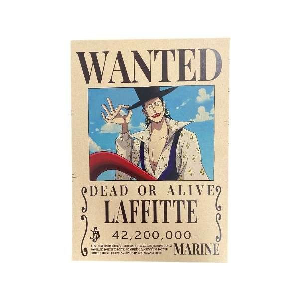 One Piece Wanted Dead or Alive Bounty Poster [21 x 29,7 cm] A4 - '''Laffitte'