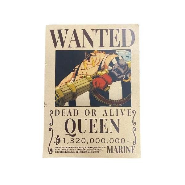 One Piece Wanted Dead or Alive Bounty Poster [21 x 29,7 cm] A4 - ''Queen''